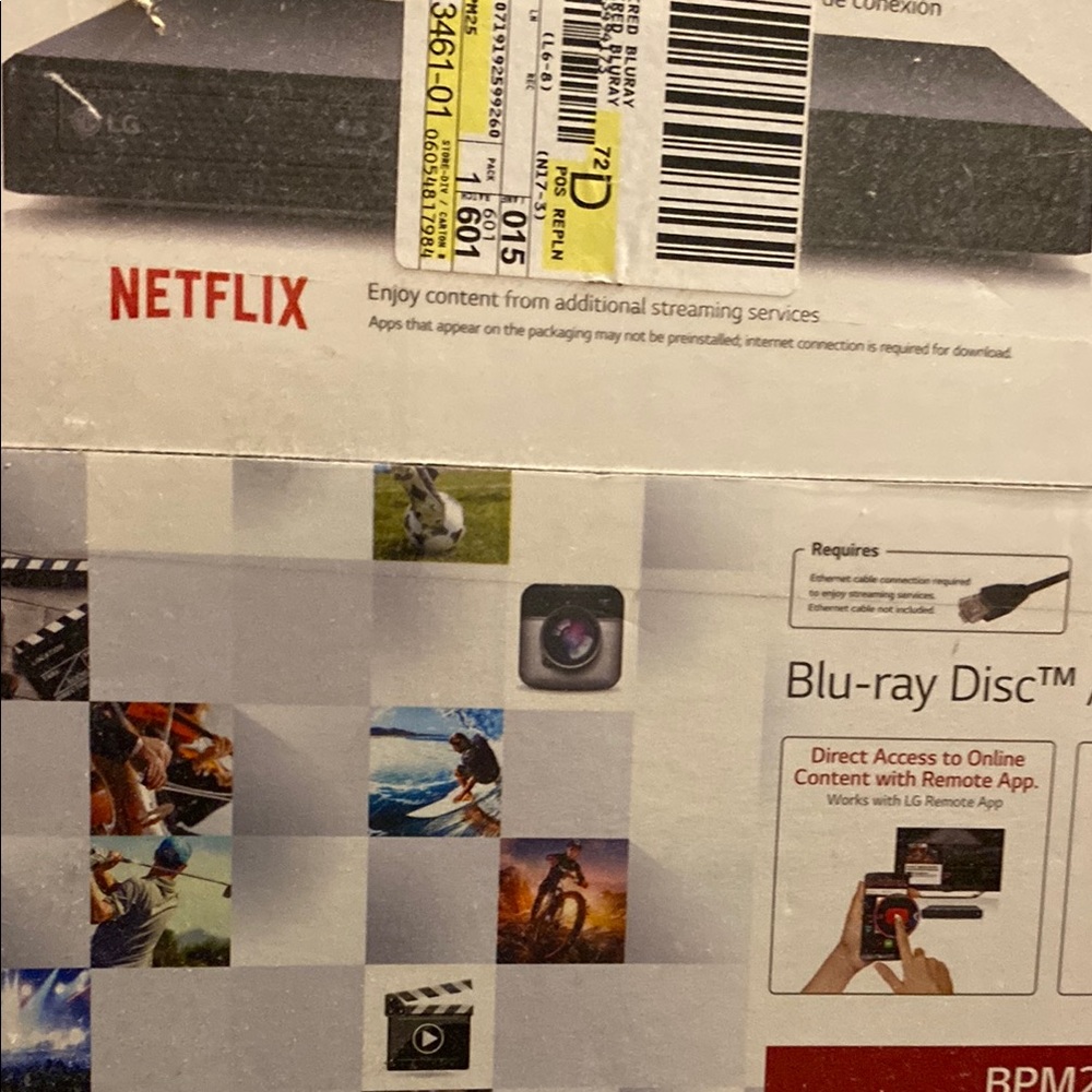 LG Gray Media Streamer with Netflix Access
